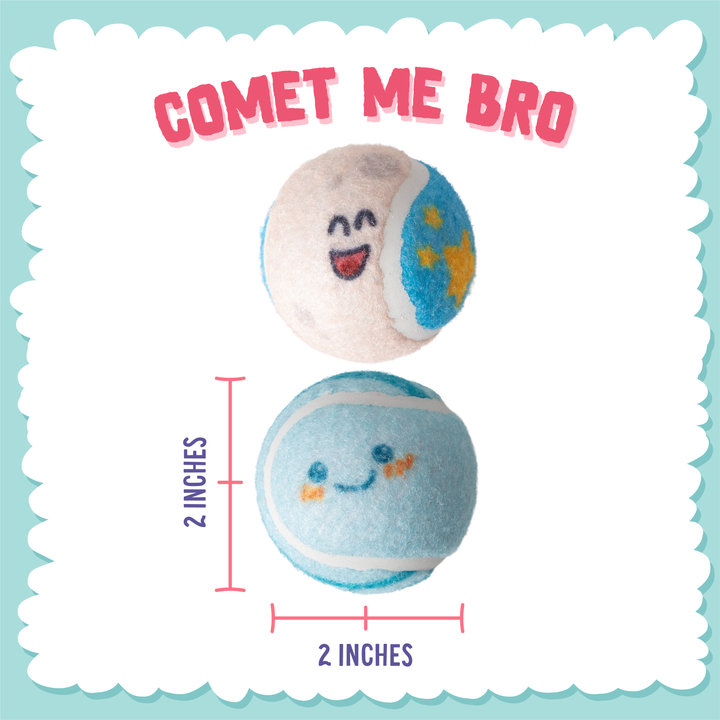 Comet Me, Bro 2pk Squeaky Tennis Balls