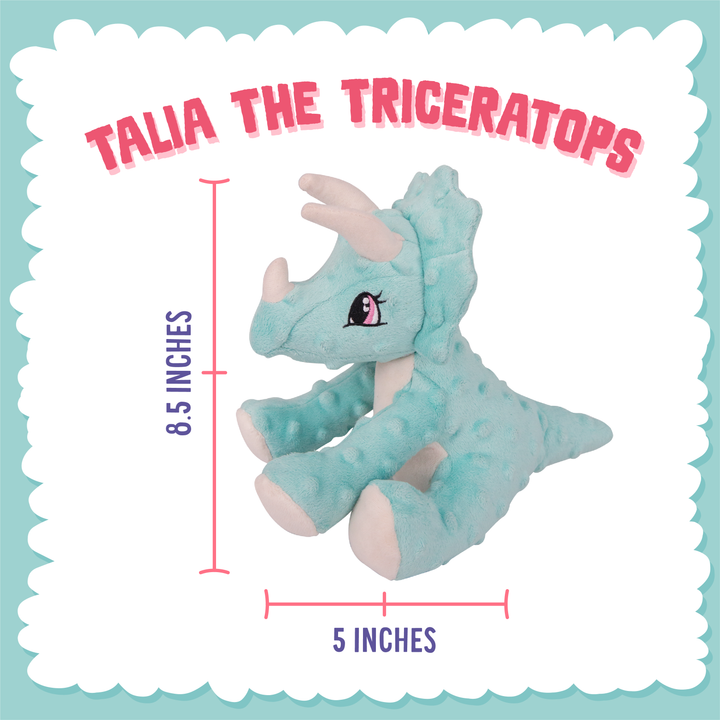 Talia the Triceratops 8"